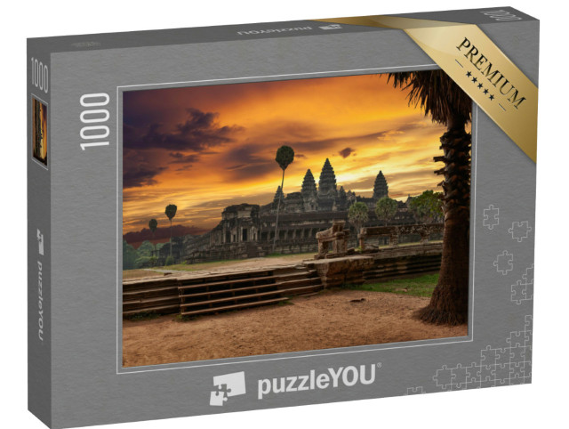 Puzzle 1000 pezzi „Angkor Wat al tramonto“