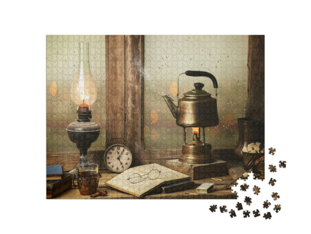 Puzzle 1000 pezzi „Letteratura e tè“