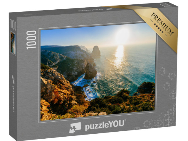 Puzzle 1000 pezzi „Tramonto sulla costa del Portogallo“