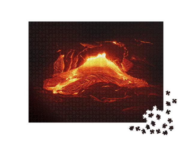 Puzzle 1000 pezzi „Flusso lavico attivo“