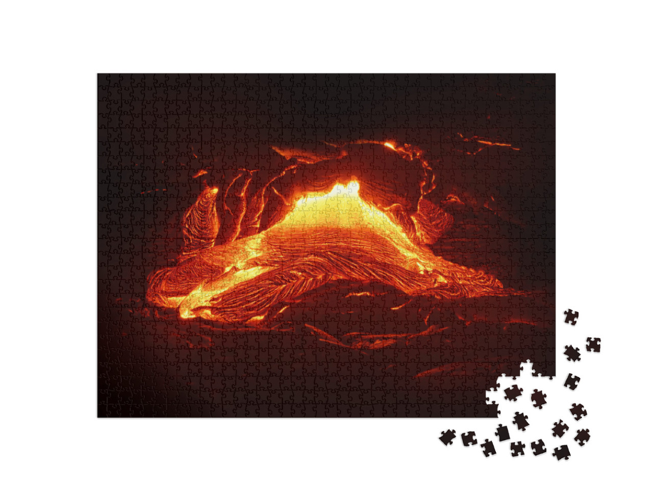 Puzzle 1000 pezzi „Flusso lavico attivo“