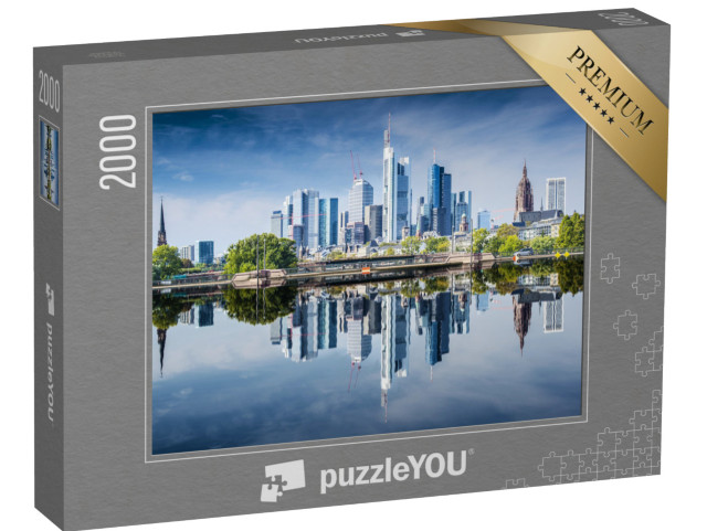 Puzzle 2000 pezzi „Skyline di Francoforte sul Meno, Germania“