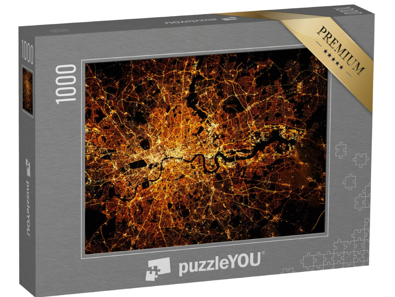 Puzzle 1000 pezzi „Londra con le luci di notte“