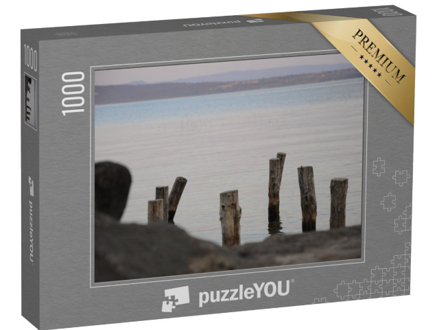 Puzzle 1000 pezzi „Una barca sul lago di Bolsena“