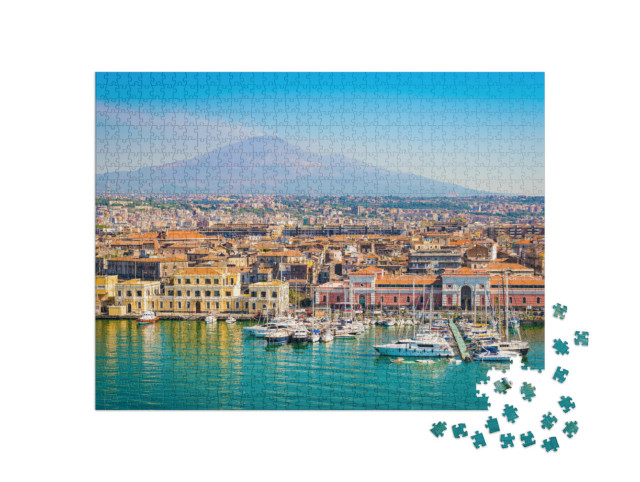 Puzzle 1000 pezzi „La pittoresca Catania, Sicilia, Italia“