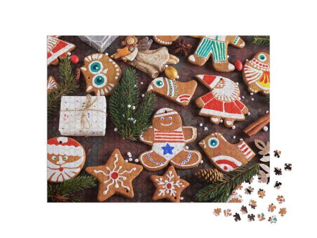 Puzzle 1000 pezzi „Biscotti di Natale fatti in casa“