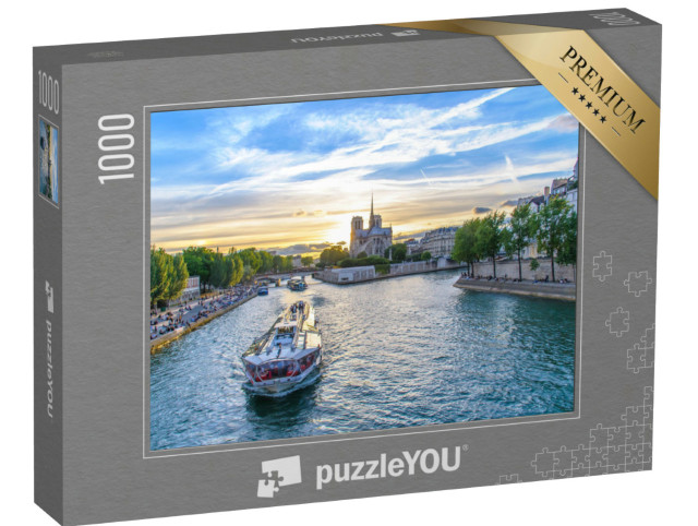 Puzzle 1000 pezzi „La Senna presso la Cattedrale di Notre Dame de Paris“