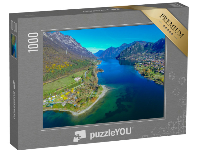 Puzzle 1000 pezzi „Lago d'Idro - ITALIA vista da un drone“