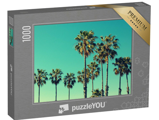 Puzzle 1000 pezzi „Palme sulla spiaggia di Santa Monica“