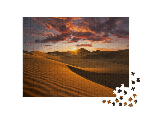 Puzzle 1000 pezzi „Dune di sabbia nel deserto del Sahara“