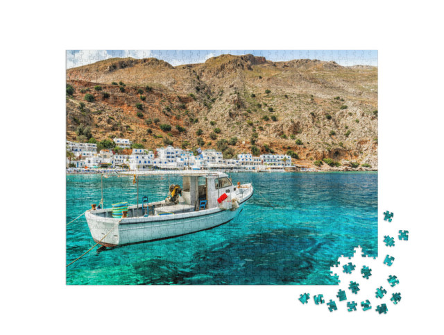 Puzzle 1000 pezzi „Grecia, Creta, Loutro“