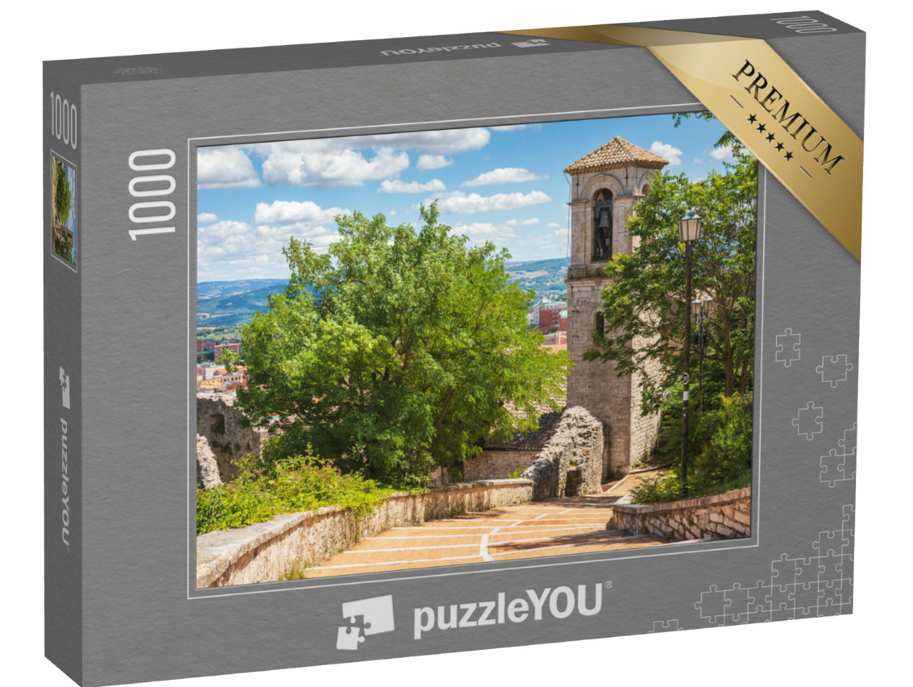 Puzzle 1000 pezzi „Via di Campobasso, capoluogo della regione Molise, Italia“