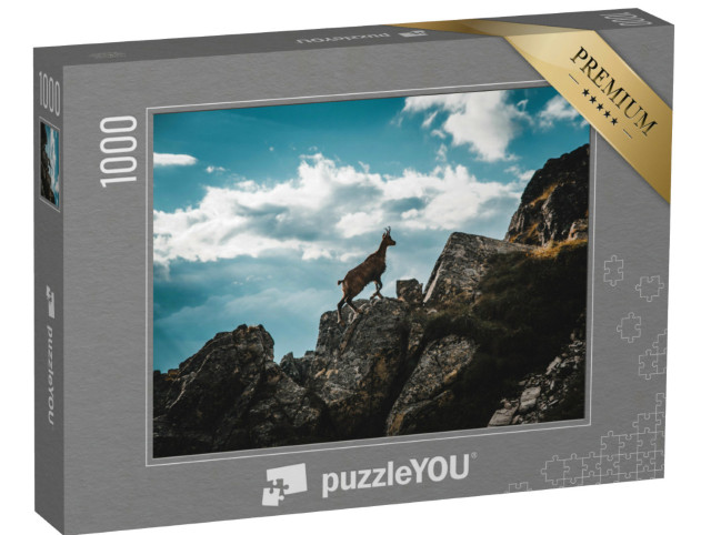 Puzzle 1000 pezzi „Giovane camoscio nelle Alpi italiane“