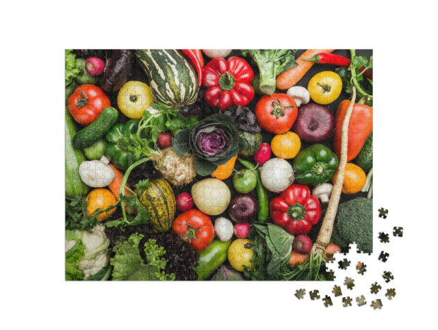 Puzzle 1000 pezzi „Composizione di diversi ortaggi“