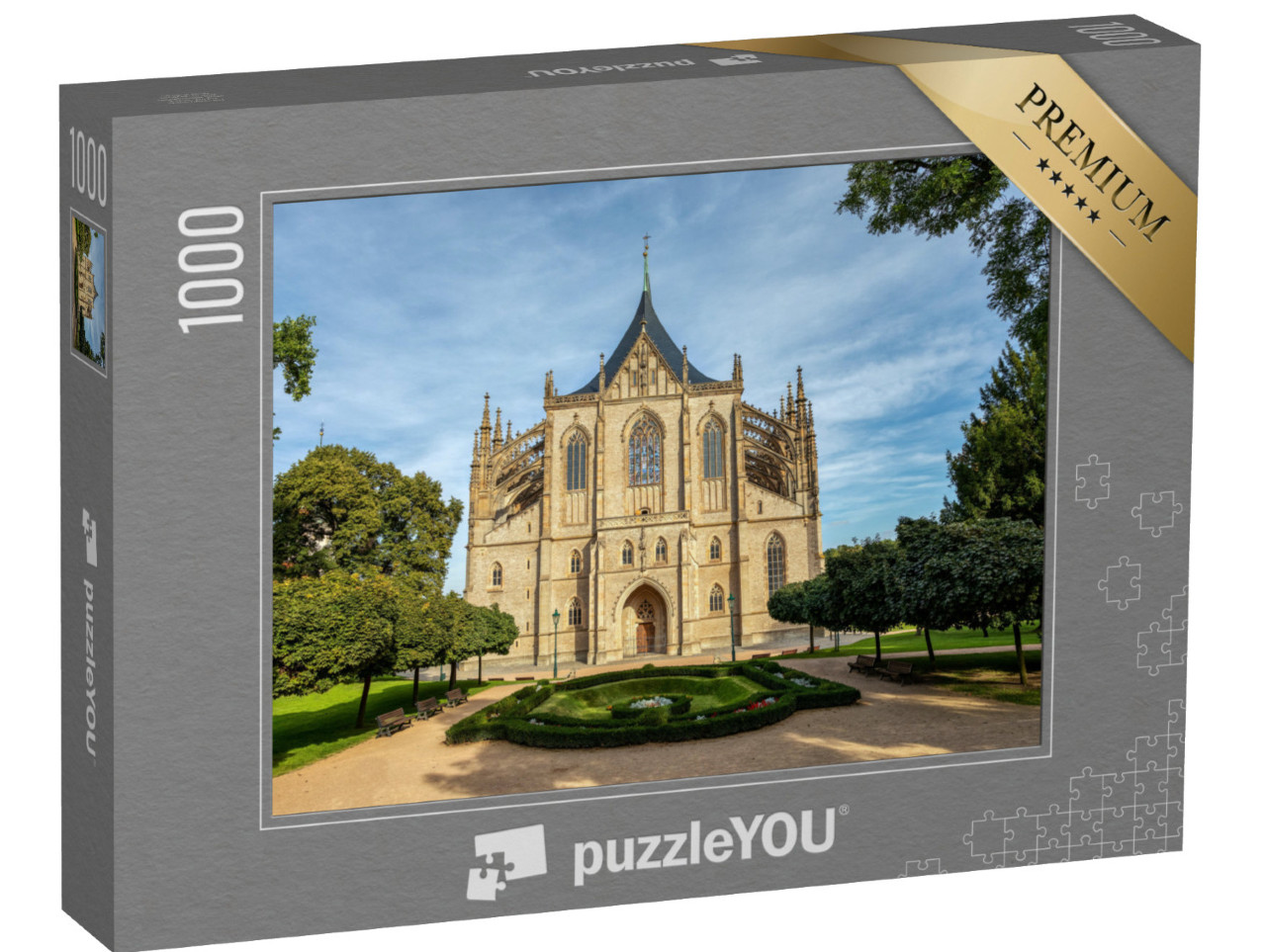 Puzzle 1000 pezzi „Cattedrale di Santa Barbara, Kutna Hora, Boemia, Repubblica Ceca“