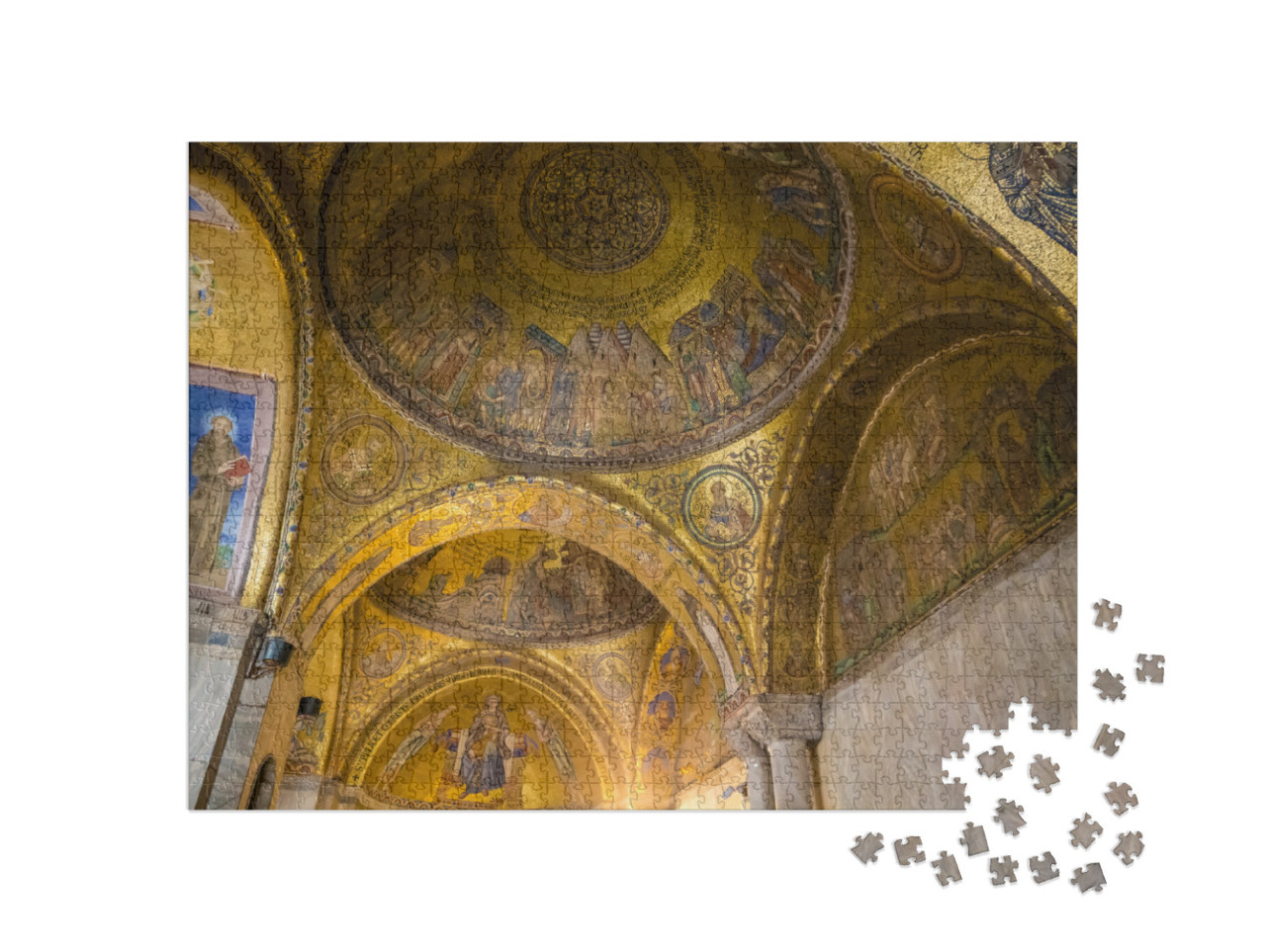Puzzle 1000 pezzi „Interno della Basilica di San Marco - Venezia, Veneto, Italia, Europa“