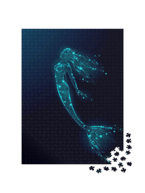 Puzzle 1000 pezzi „Sagoma luminosa di una sirena“