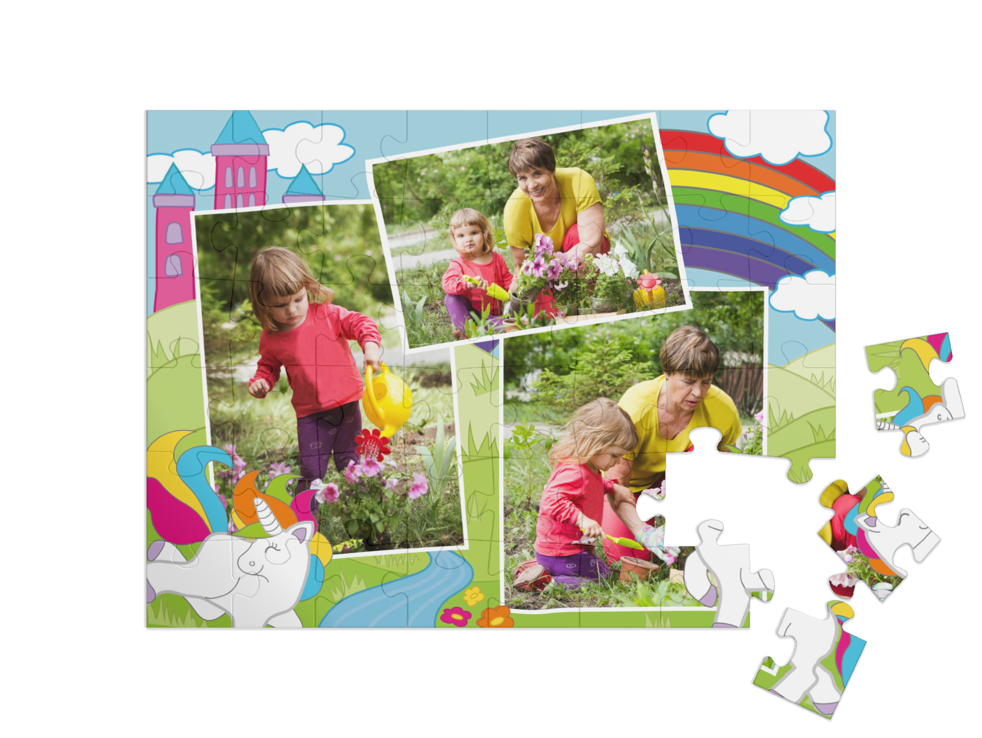 „Planeta arcobaleno" collage orizzontale