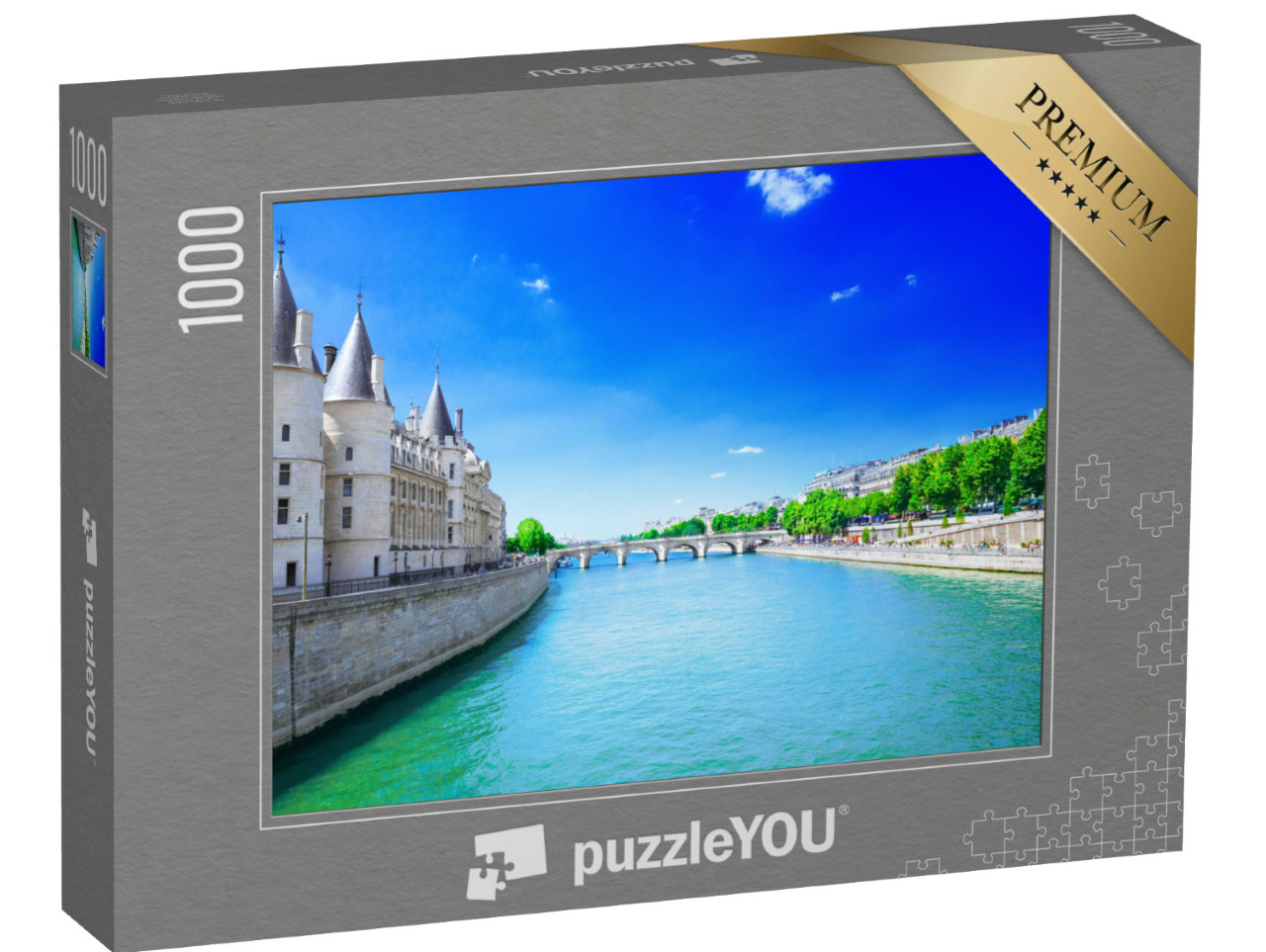 Puzzle 1000 pezzi „La Senna all'Île de la Cité a Parigi“