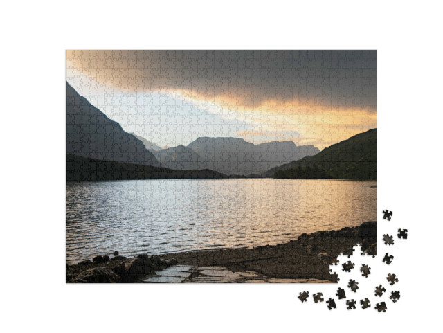 Puzzle 1000 pezzi „La splendida natura del Lago di Cavedine, Italia“