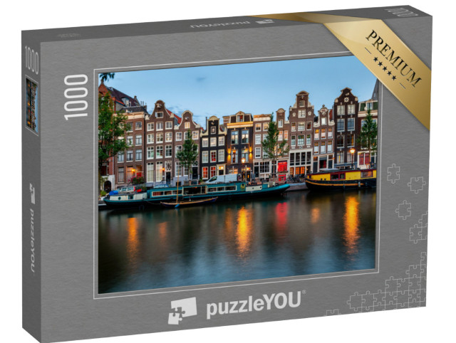 Puzzle 1000 pezzi „Ora blu ad Amsterdam, Paesi Bassi“