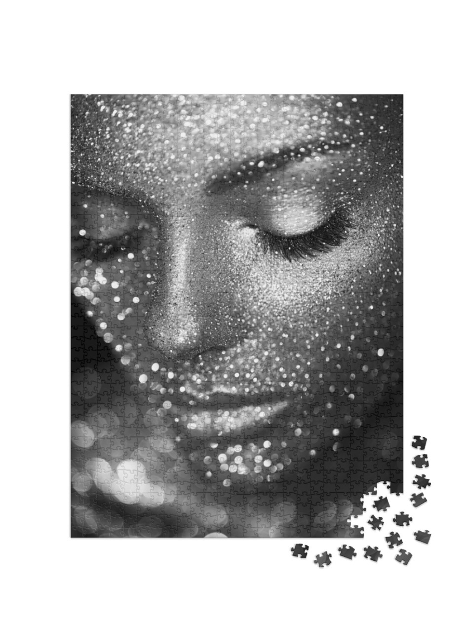 Puzzle 1000 pezzi „Trucco glitterato di design“