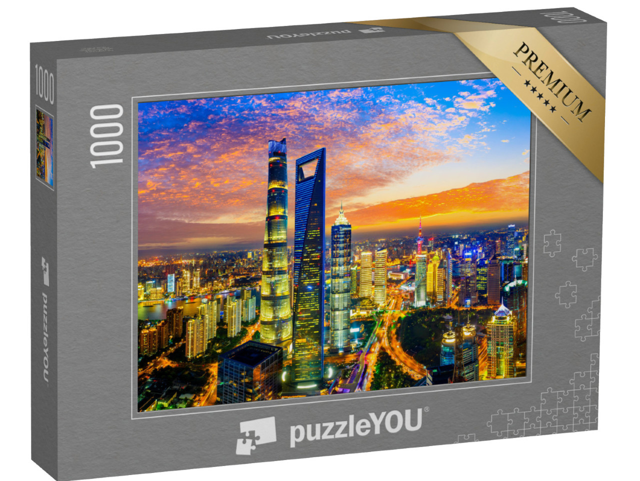 Puzzle 1000 pezzi „Shanghai di notte“