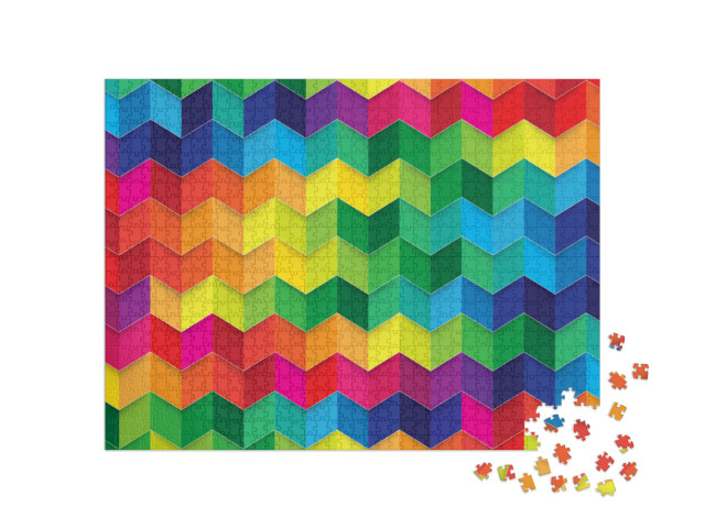 Puzzle 1000 pezzi „Sfondo geometrico colorato“