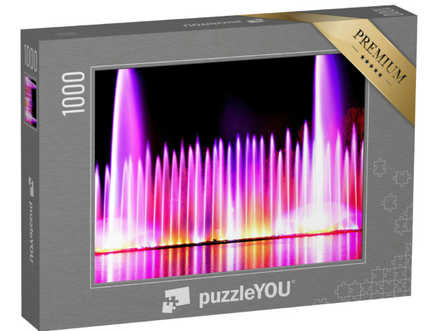 Puzzle 1000 pezzi „Fontana musicale con animazioni laser, Roshen, Vinnitsa, Ucraina“