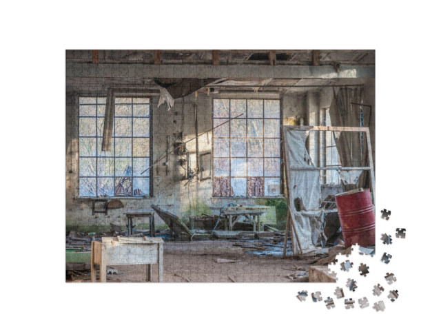 Puzzle 1000 pezzi „Vecchia officina di fabbrica“