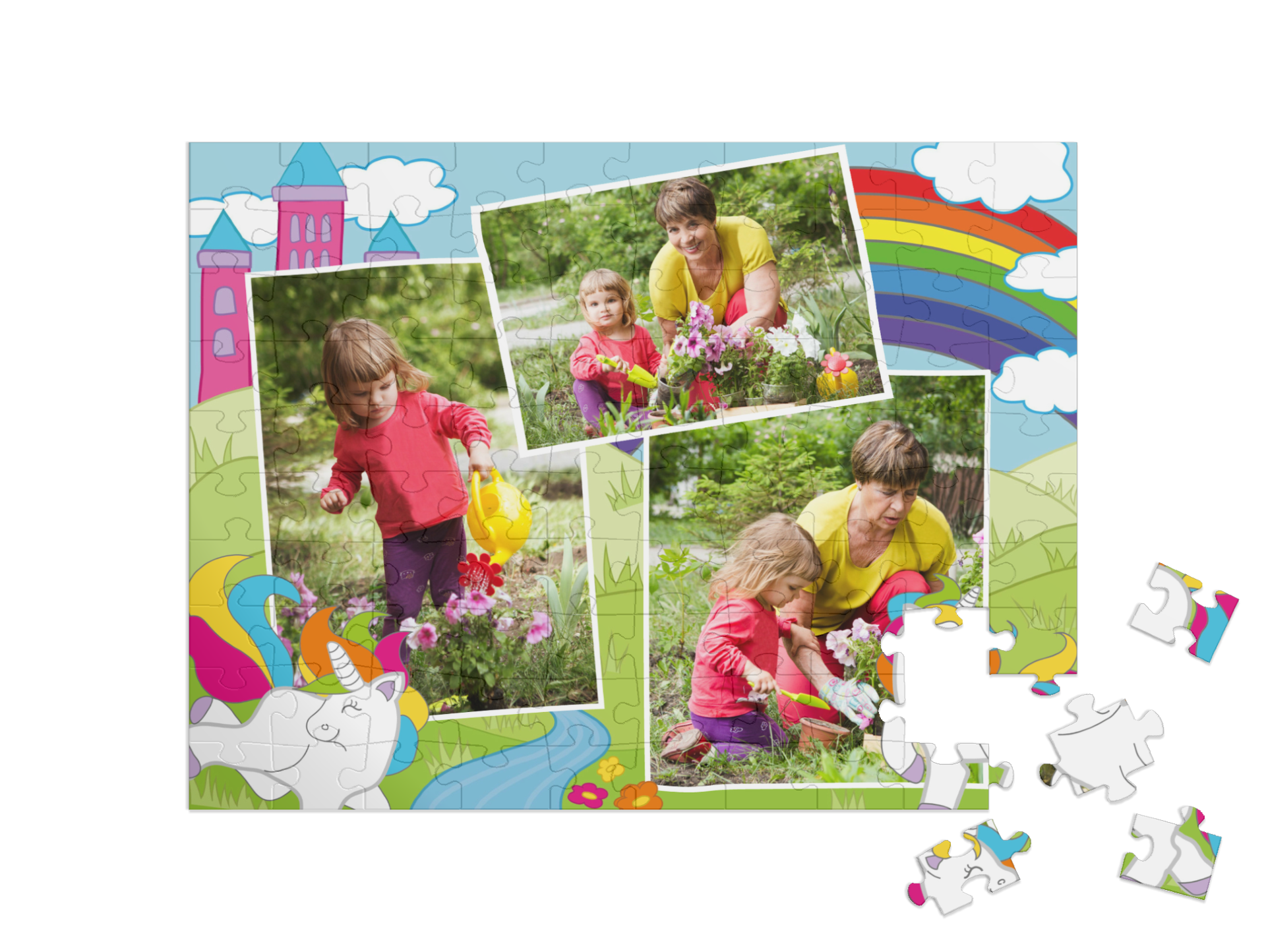 „Planeta arcobaleno" collage orizzontale