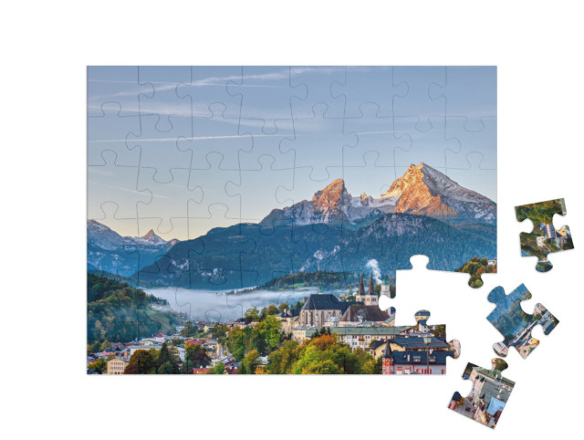 Puzzle 48 pezzi „Berchtesgaden e il Watzmann nelle Alpi bavaresi“