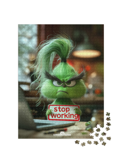 Puzzle 1000 pezzi „LITTLEMONSTERTIME: smettere di lavorare“