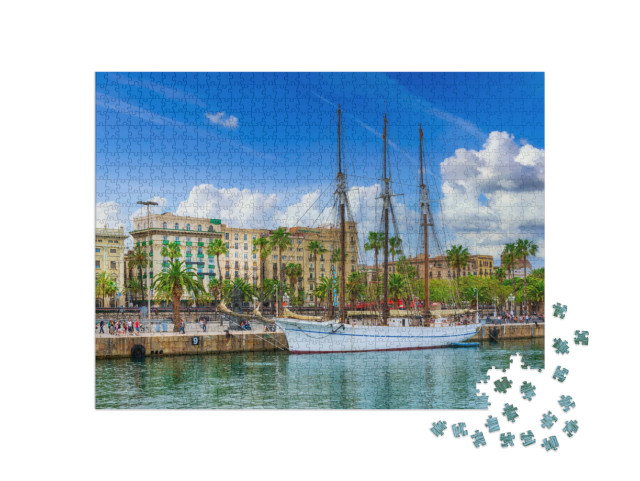 Puzzle 1000 pezzi „Porto di Barcellona, Spagna“