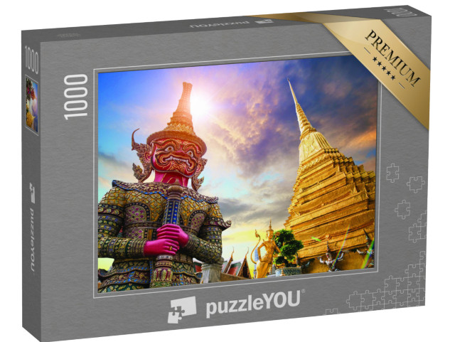 Puzzle 1000 pezzi „Wat Phra Kaew, Tempio del Buddha di Smeraldo, Bangkok, Thailandia“