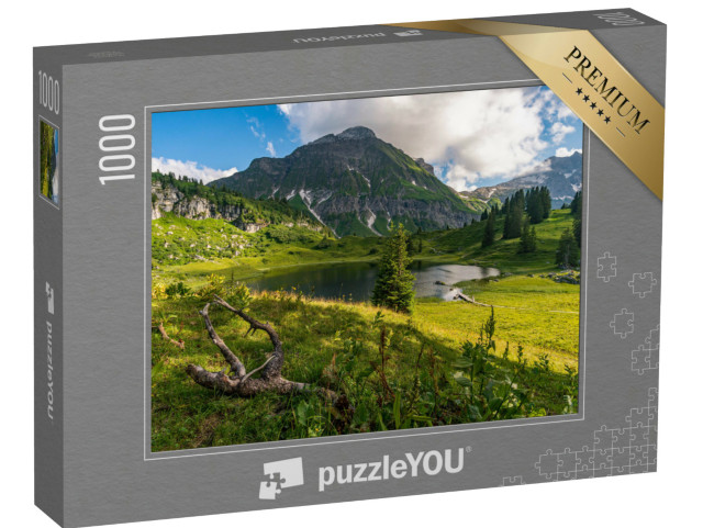 Puzzle 1000 pezzi „Fantastica escursione nelle splendide montagne del Lechquellengebirge“