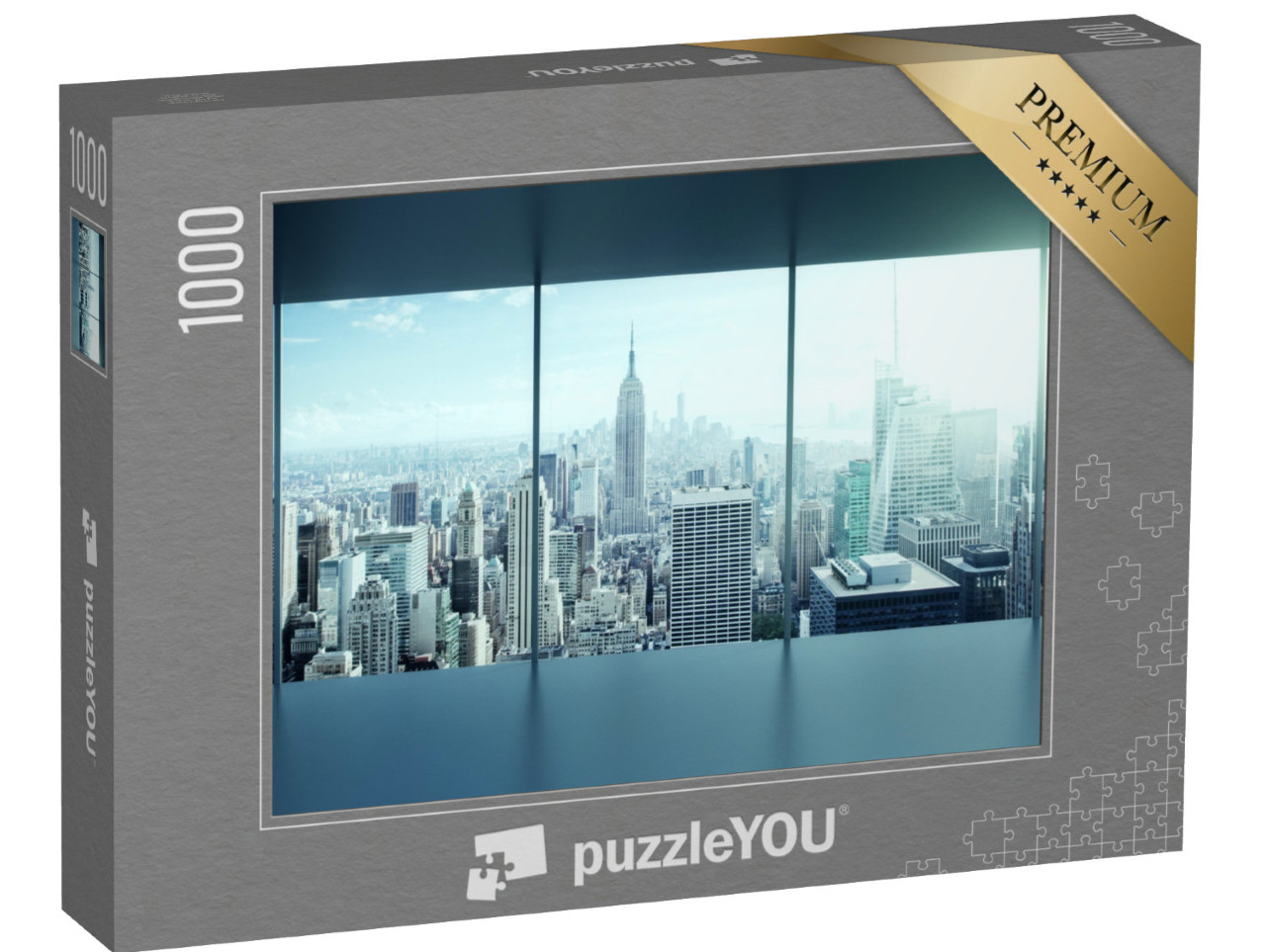 Puzzle 1000 pezzi „Ufficio moderno con una vista fantastica“