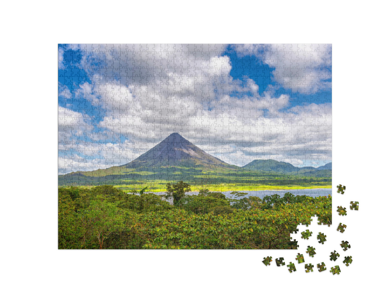 Puzzle 1000 pezzi „Vulcano Arenal, La Fortuna, Costa Rica“