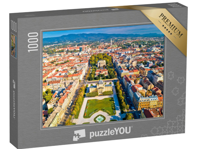 Puzzle 1000 pezzi „Centro storico di Zagabria, Croazia“