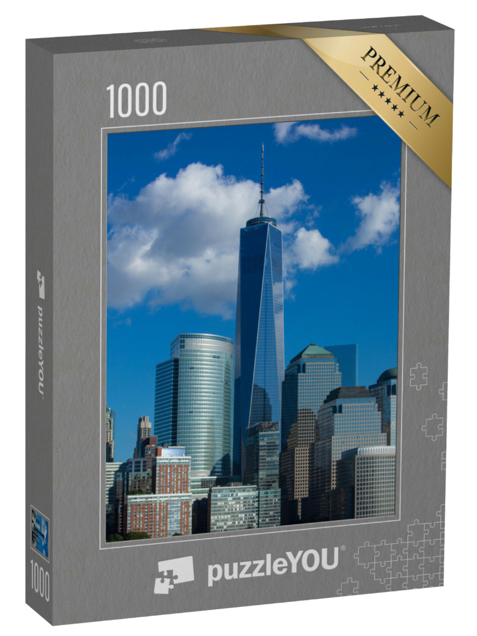 Puzzle 1000 pezzi „Skyline di Lower Manhattan a New York“