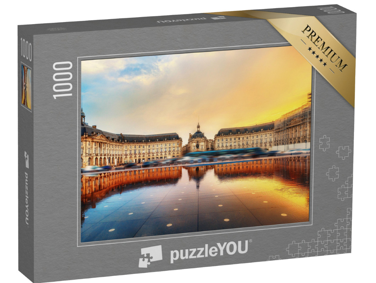 Puzzle 1000 pezzi „Impressionante Place de la Bourse, Bordeaux, Francia“