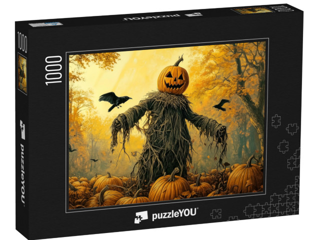 Puzzle 1000 pezzi „Spaventapasseri di Halloween“