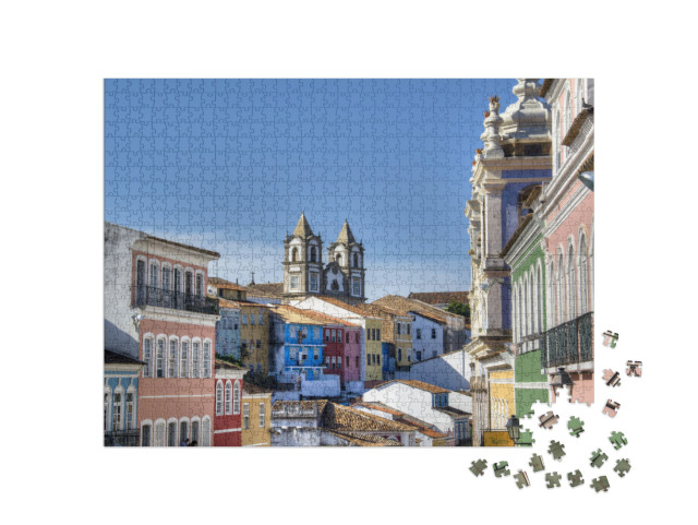 Puzzle 1000 pezzi „Il centro storico di Salvador in Brasile“