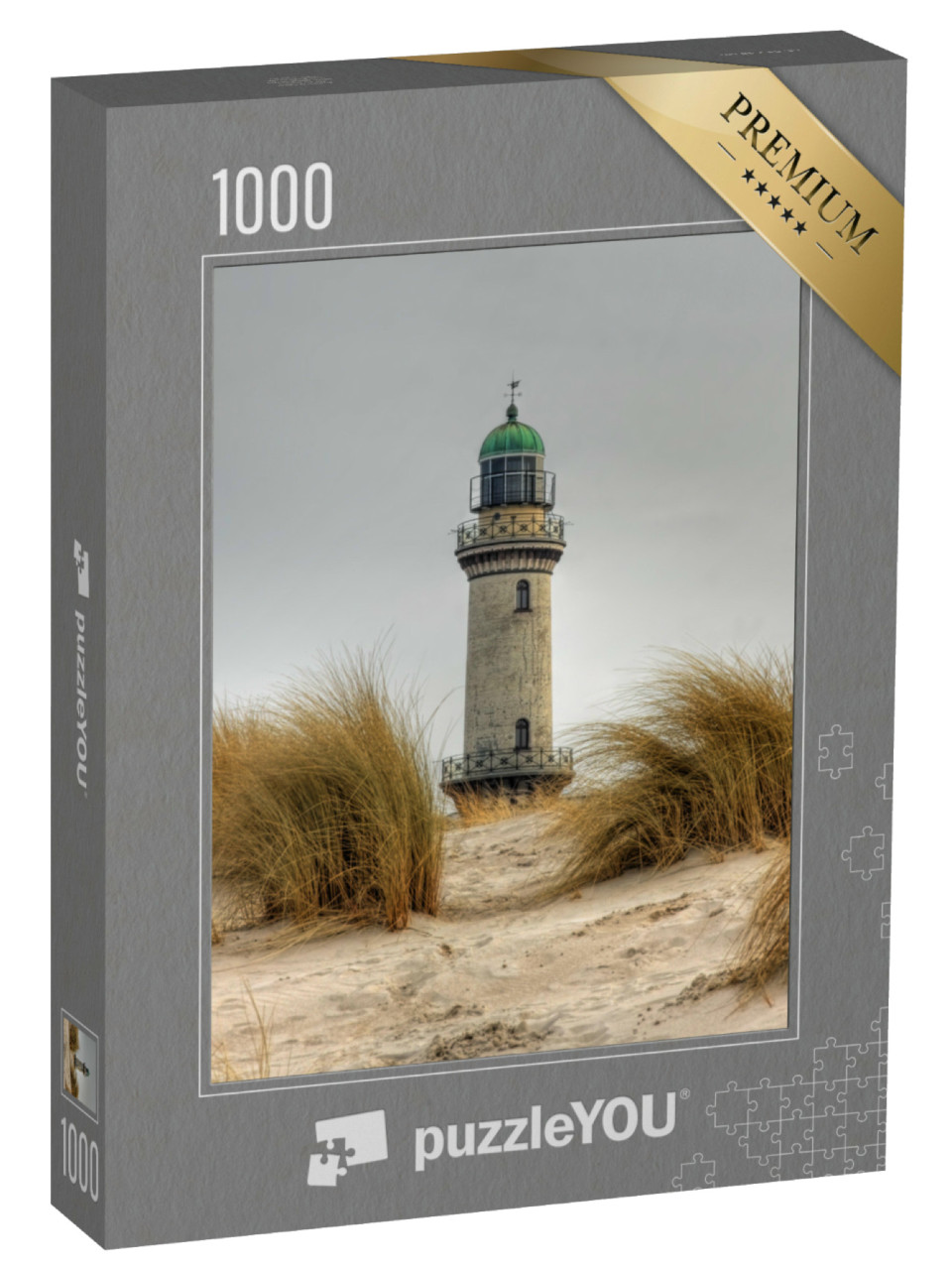 Puzzle 1000 pezzi „Faro a Warnemünde, Meclemburgo-Pomerania occidentale“