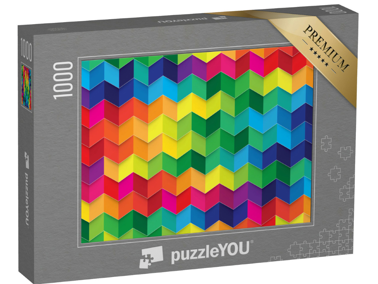 Puzzle 1000 pezzi „Sfondo geometrico colorato“