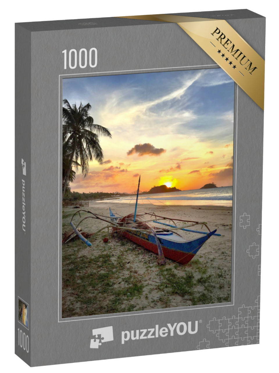 Puzzle 1000 pezzi „Tramonto a Palawan, Filippine“