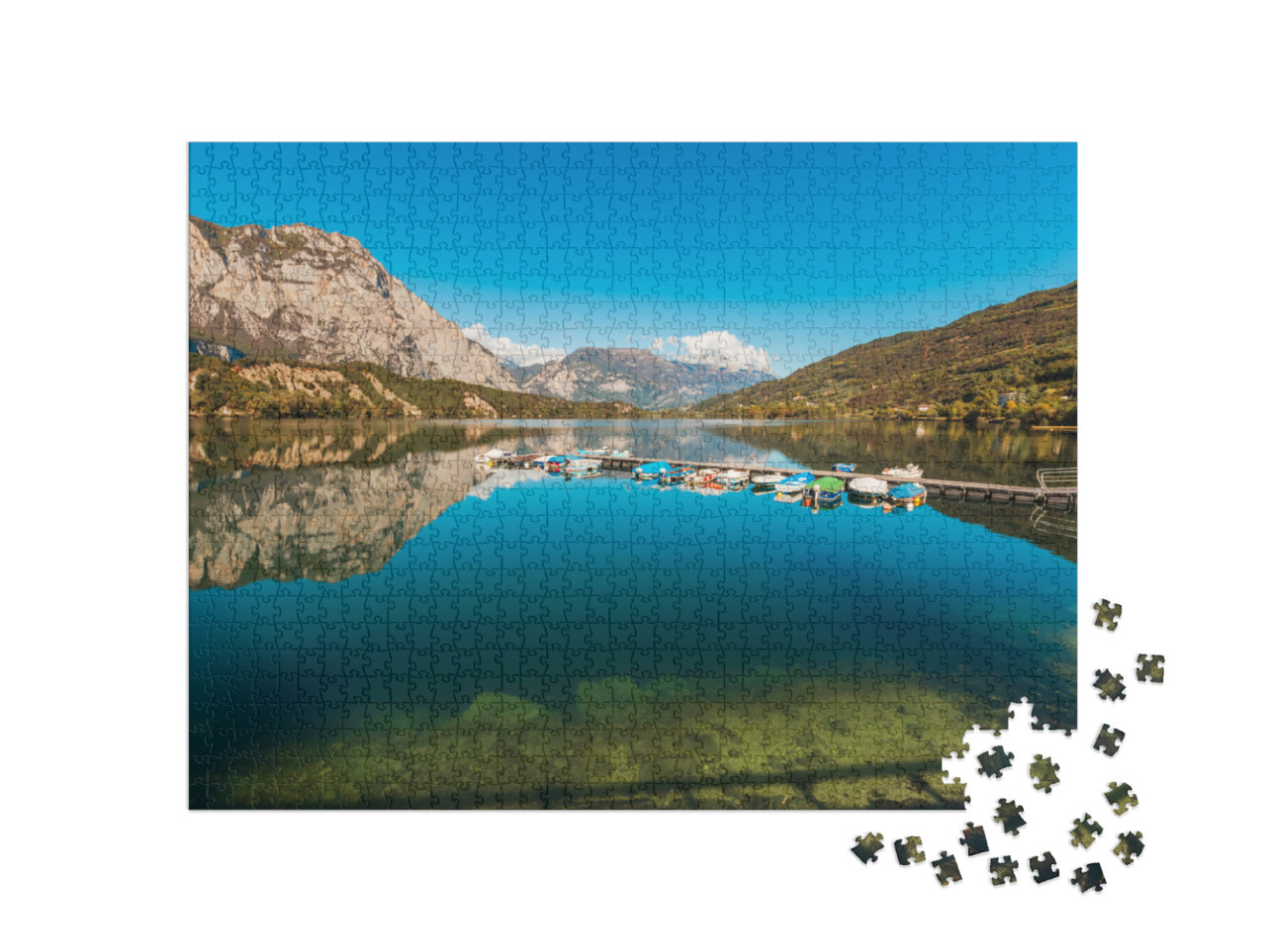 Puzzle 1000 pezzi „Lago di Cavedine bellissimo lago. Arco“