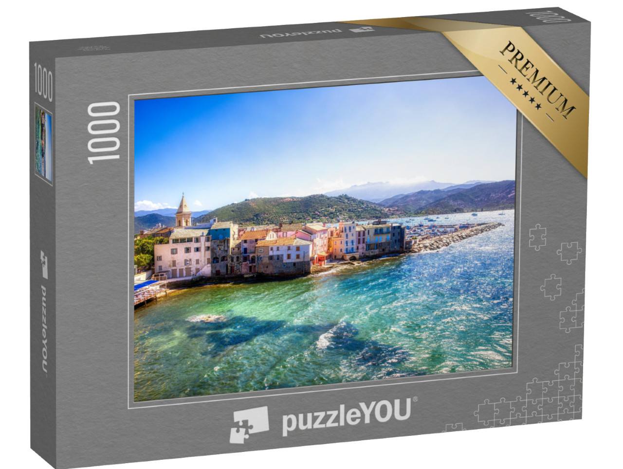 Puzzle 1000 pezzi „Il centro storico di Saint-Florent in Corsica“