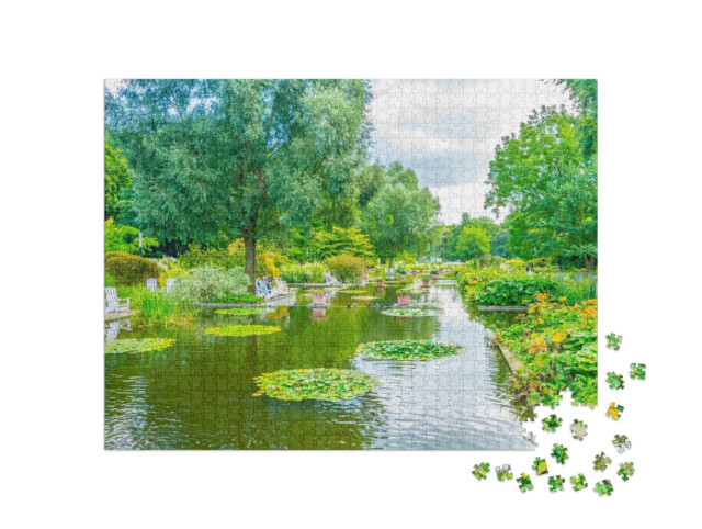 Puzzle 1000 pezzi „Planten un Blomen, antico giardino botanico di Amburgo“