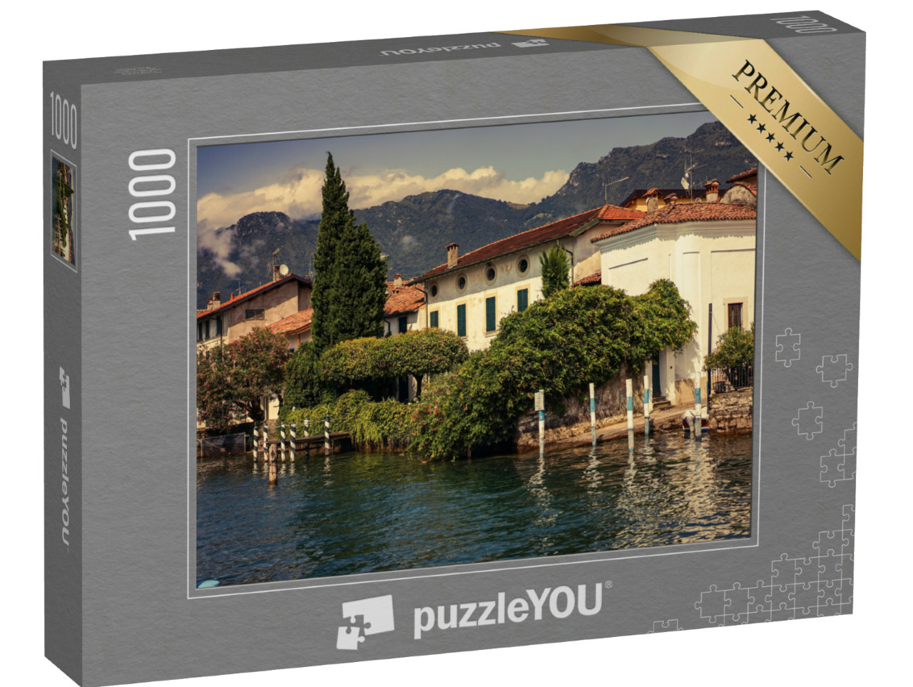 Puzzle 1000 pezzi „I colori delle sere sui laghi italiani“